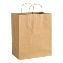 Customized fashion shopping brown kraft paper bags